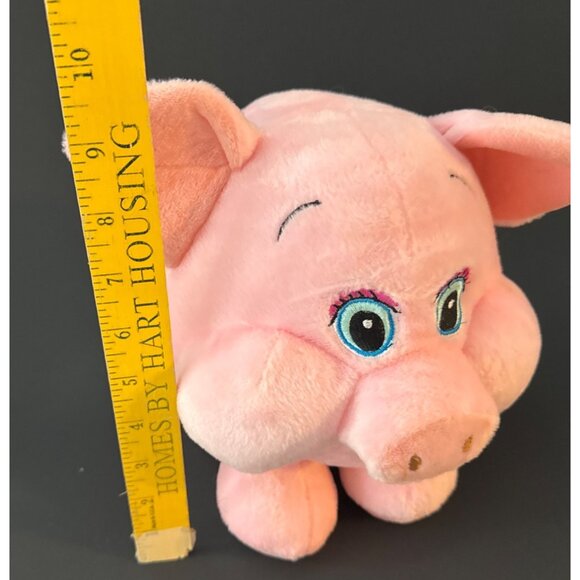 10" Pig Piggy Toy Factory Plush Stuffed Animal cuddles - Picture 6 of 6
